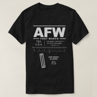 Fort Worth Alliance Airport AFW USAA T Shirt