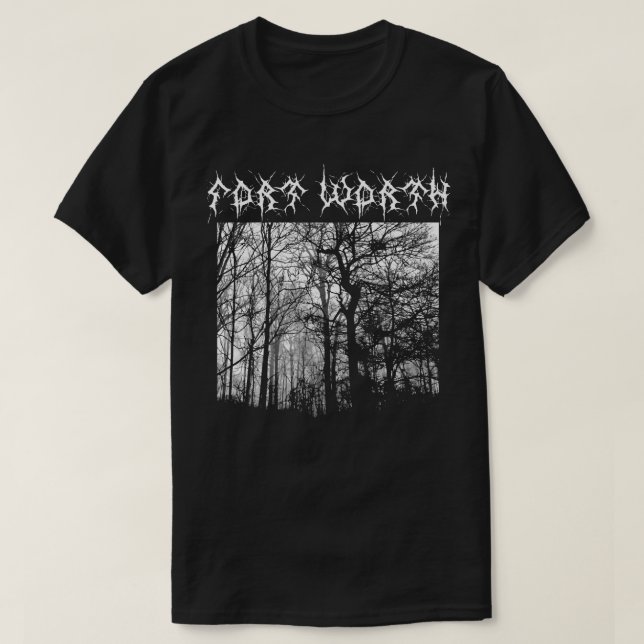 Fort Worth Black Metal T-shirt Metalshirt (Design framsida)