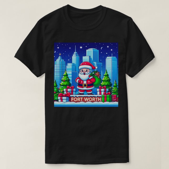 Fort Worth City jul T Shirt (Design framsida)