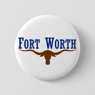Fort Worth flagga Knapp