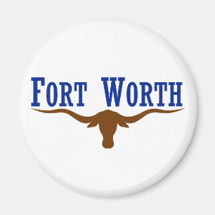 Fort Worth flagga Magnet