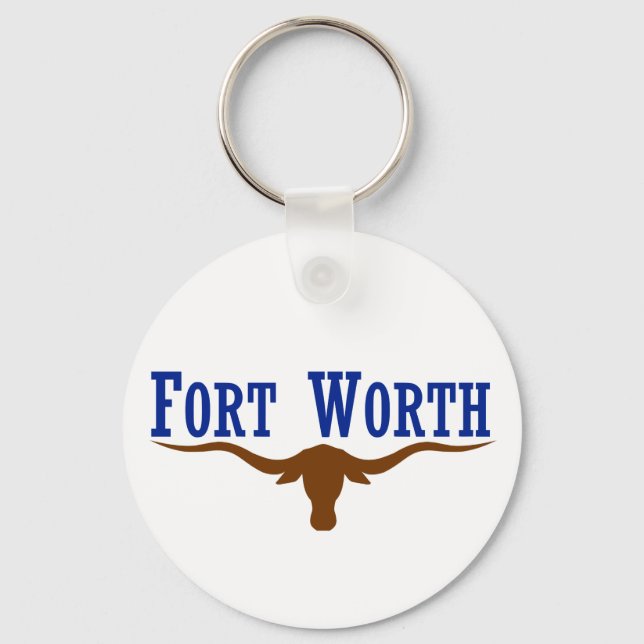 Fort Worth Flagga Nyckelring (Framsida)