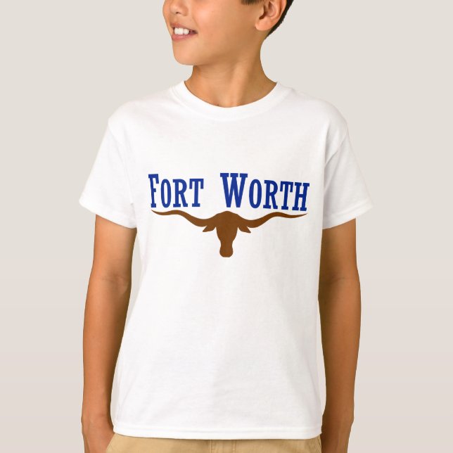 Fort Worth flagga T-shirt (Framsida)
