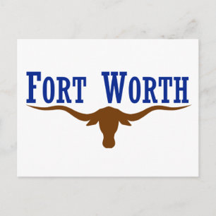Fort Worth Flagga Vykort