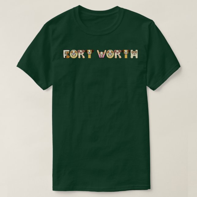 Fort Worth Hund 1 T Shirt (Design framsida)