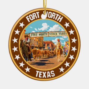 Fort Worth Julgransprydnad Keramik