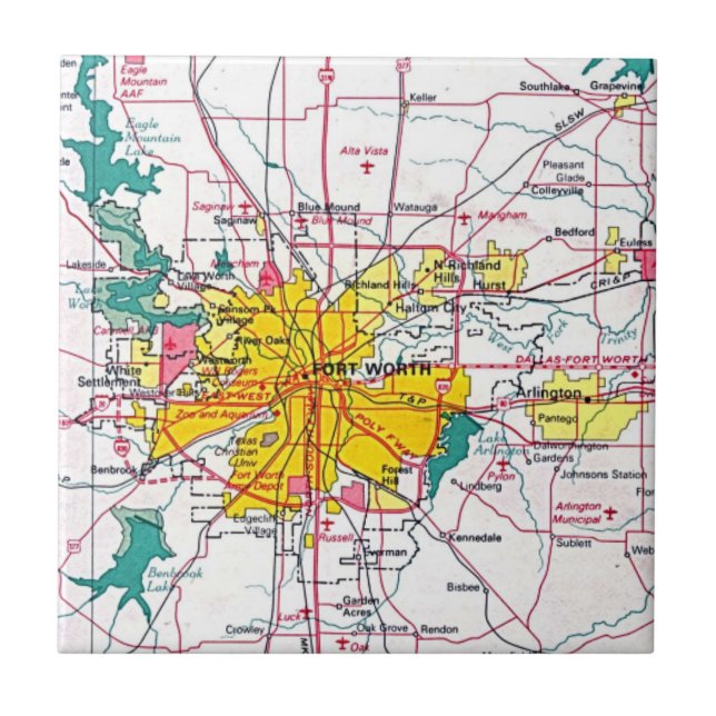 Fort Worth Kakelplatta (Framsidan)