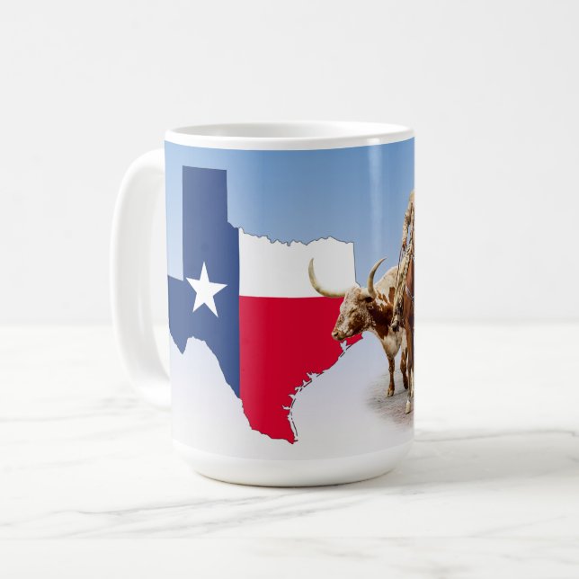 Fort Worth Nötkreatur, Texas Kontur, Mugg (Framsida vänster)