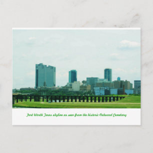 Fort Worth skyline Vykort