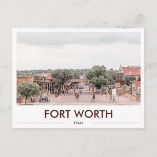 Fort Worth Stockyards Texas Present Foto Vykort