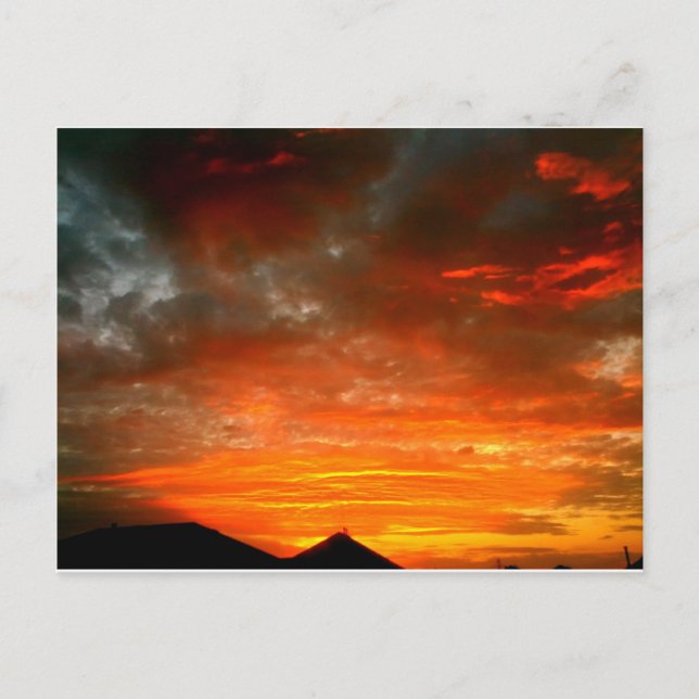 Fort Worth sunset Vykort (Framsida)