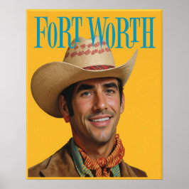 Fort Worth, Texas-affisch Poster