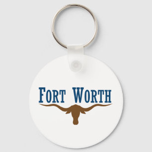 Fort Worth (Texas) flagga Keychain Nyckelring