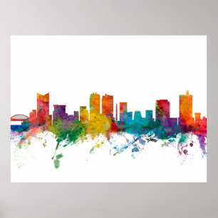 Fort Worth Texas horisont Poster
