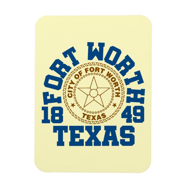 Fort Worth,Texas Magnet (Vertikal)
