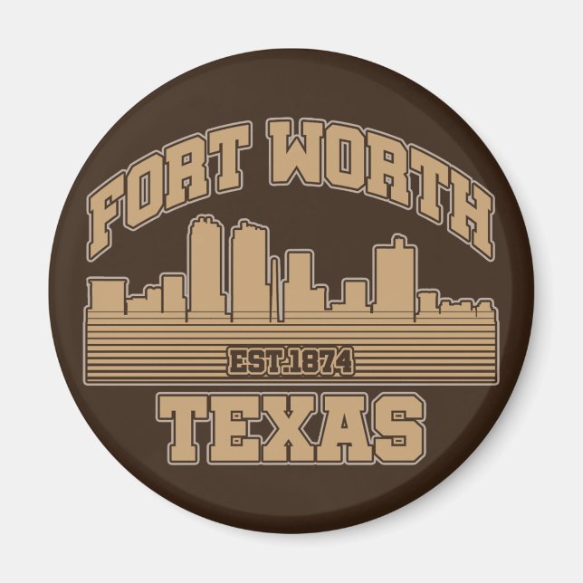 Fort Worth,Texas Magnet (Framsidan)