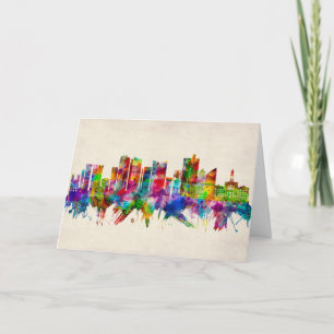 Fort Worth Texas Skyline Helgkort