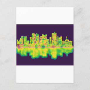Fort Worth Texas Skyline Inbjudan Vykort