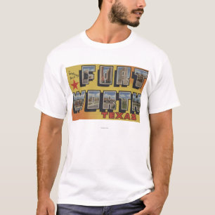 Fort Worth Texas - stora brevplatser T Shirt