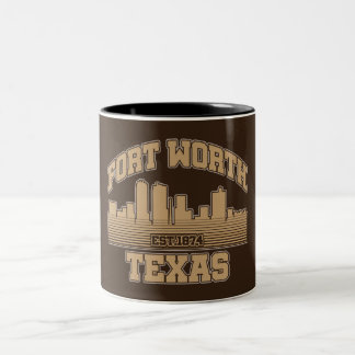 Fort Worth,Texas Två-Tonad Mugg