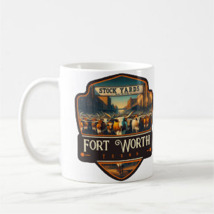 Fort Worth, Texas VINTAGE Kaffemugg