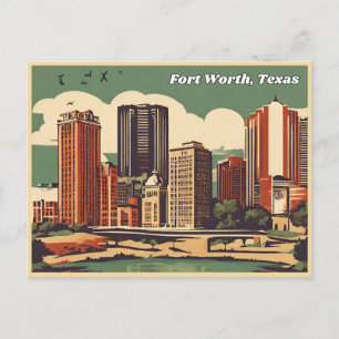 Fort Worth Texas Vykort