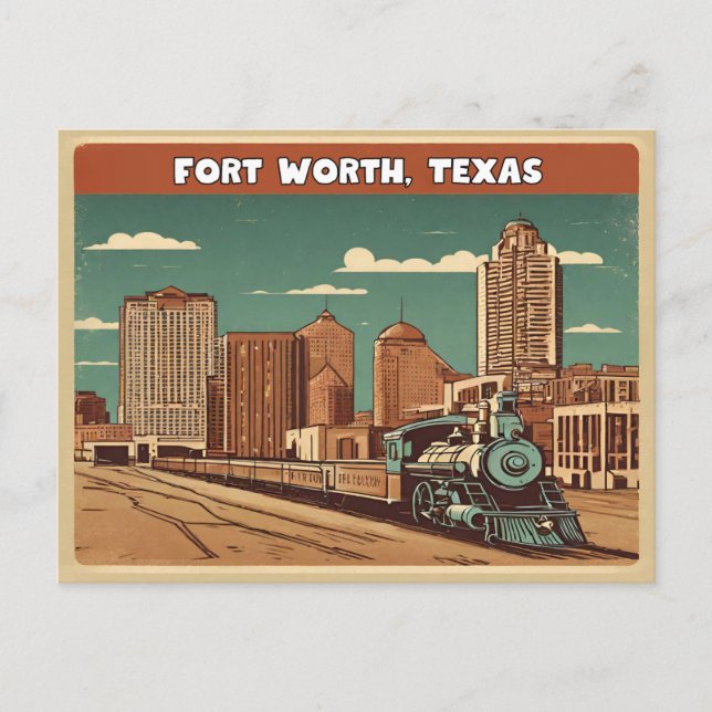 Fort Worth, Texas Vykort (Framsida)