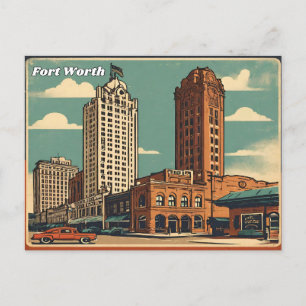Fort Worth Texas Vykort