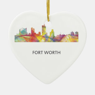 FORT WORTH TEXAS WB1 - JULGRANSPRYDNAD KERAMIK