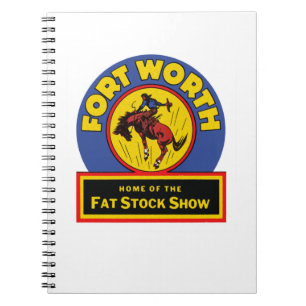 Fort Worth Tjock Lagrar Show Anteckningsbok Med Spiral