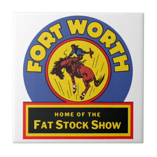 Fort Worth Tjock Lagrar Show Kakelplatta (Framsidan)