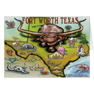 Fort Worth TX Hälsningskort