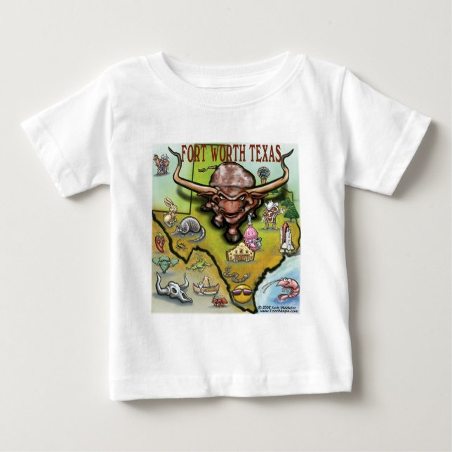 Fort Worth TX Tee Shirt (Framsida)