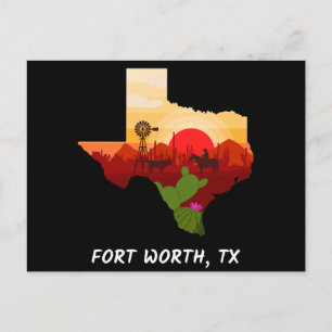 Fort Worth-vykort Vykort