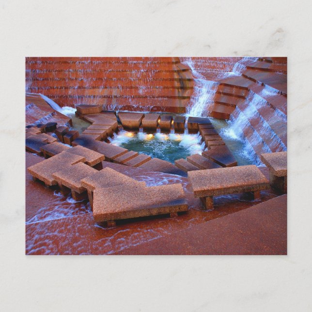 Fort Worth Watergarden Vykort (Framsida)