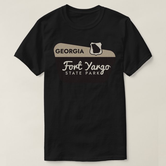 Fort Yargo State Park Georgia Välkomsttecken T Shirt (Design framsida)