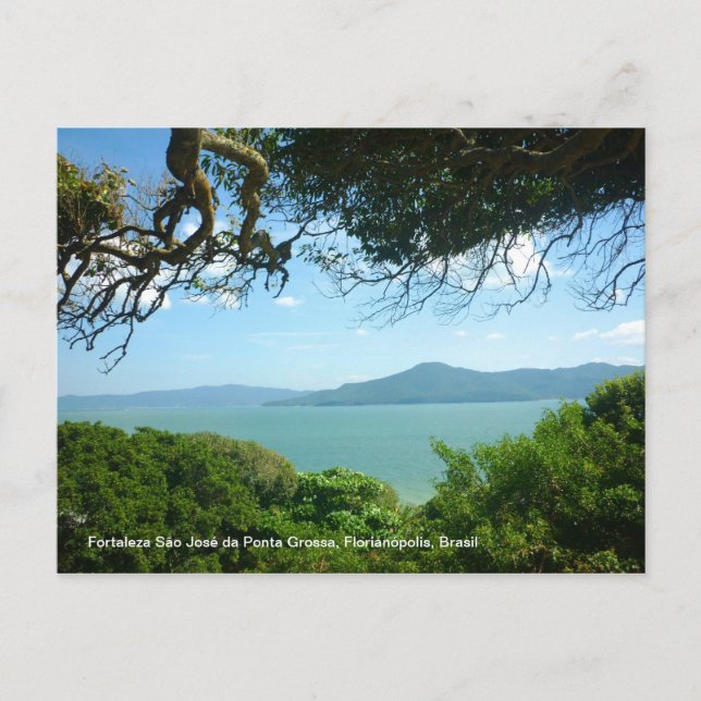 Fortaleza São José, Florianópolis, Brasil. Vykort (Framsida)