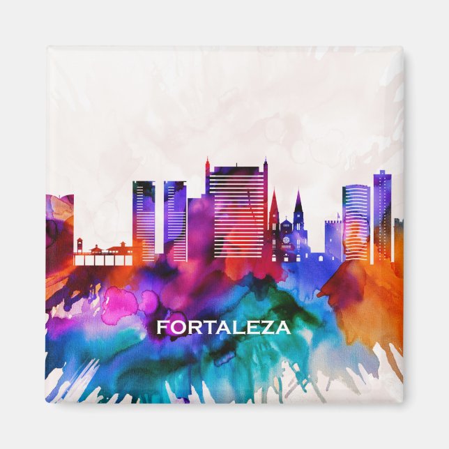Fortaleza Skyline Magnet (Framsidan)