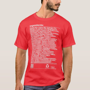 Förteckning över kemiska beståndsdelar för människ t shirt