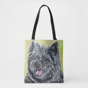 Forter målningen av Cairn Terrier Tygkasse