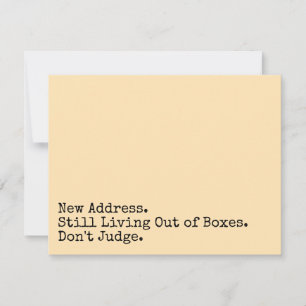 Fortfarande bor du utanför boxen, döm inte persiko anteckningskort