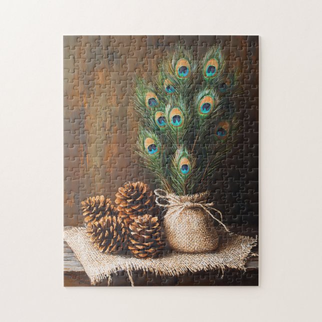 Fortfarande boskapsuppfödare Pinecones Pussel (Vertikal)
