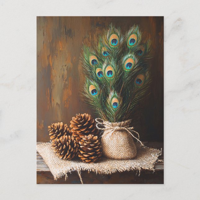 Fortfarande boskapsuppfödare Pinecones Vykort (Framsida)
