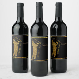 Fortfarande byten 70 till 79 vinflaska etikett