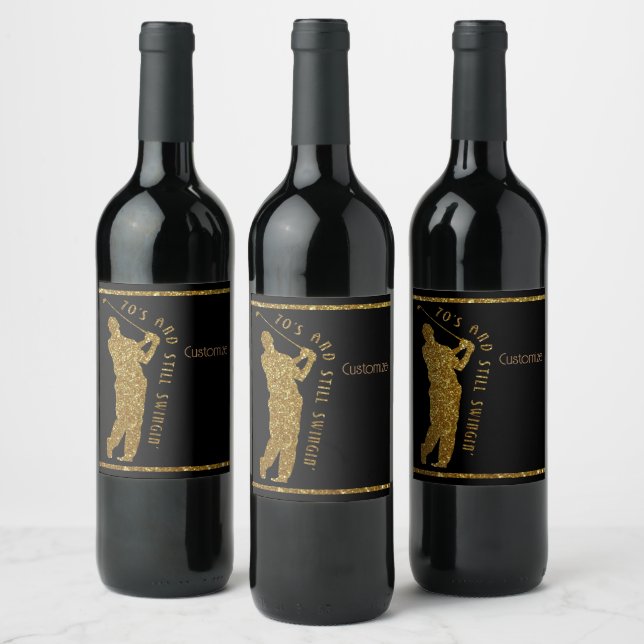 Fortfarande byten 70 till 79 vinflaska etikett (Flaskor)