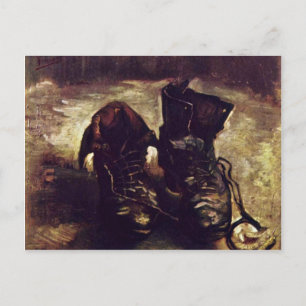 Fortfarande en del av skor av Vincent Van Gogh Vykort