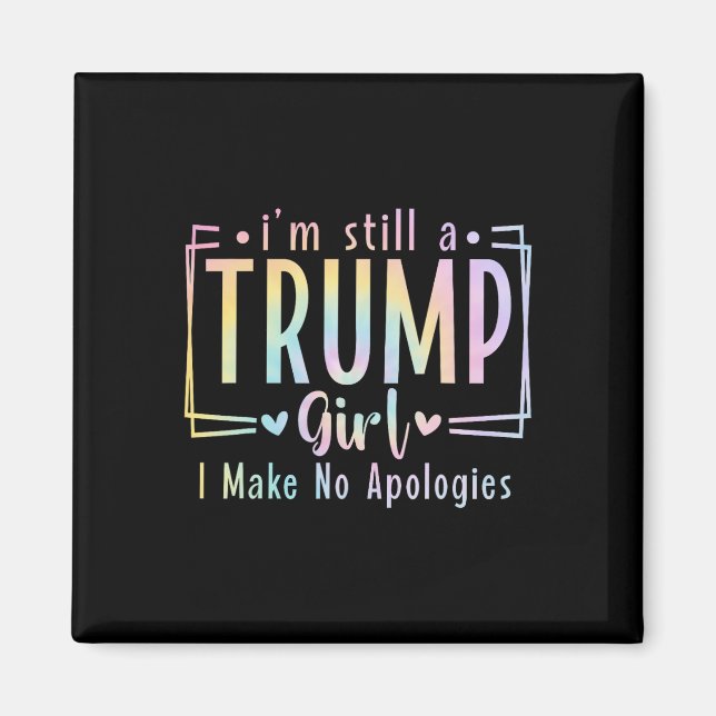 Fortfarande en trumpflicka som jag inte gör något  magnet (Framsidan)
