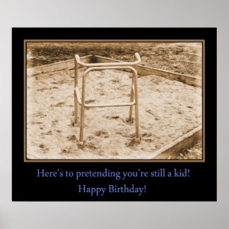 Fortfarande ett barn.. Grattis på födelsedagen! Poster