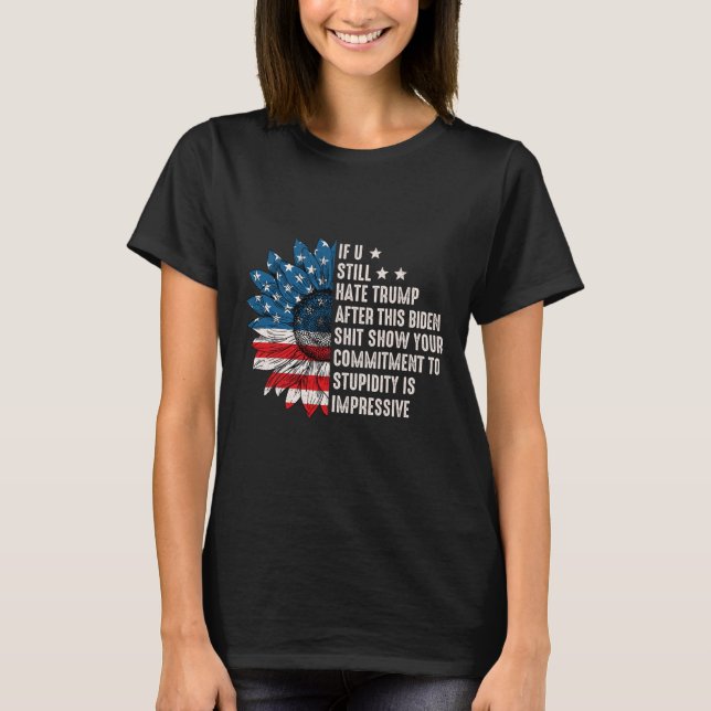 Fortfarande fördröjer vi trenden efter denna biden t shirt (Framsida)