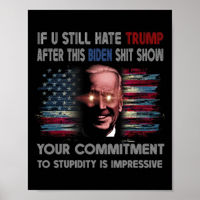 Fortfarande fördröjer vi trumpen efter det här bid poster (Framsidan)